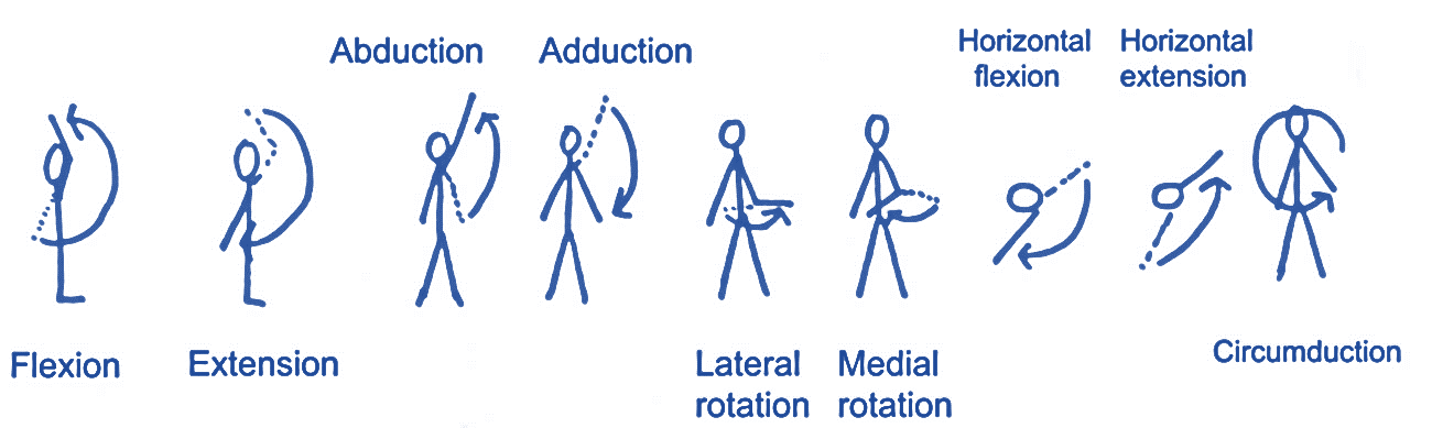 horizontal abduction degrees